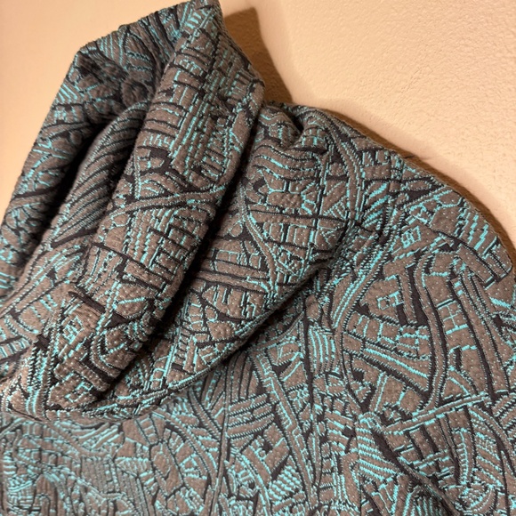 TONIA DEBELLIS Cowl Neck LongTunic Style pullover jacket XS - Picture 2 of 10